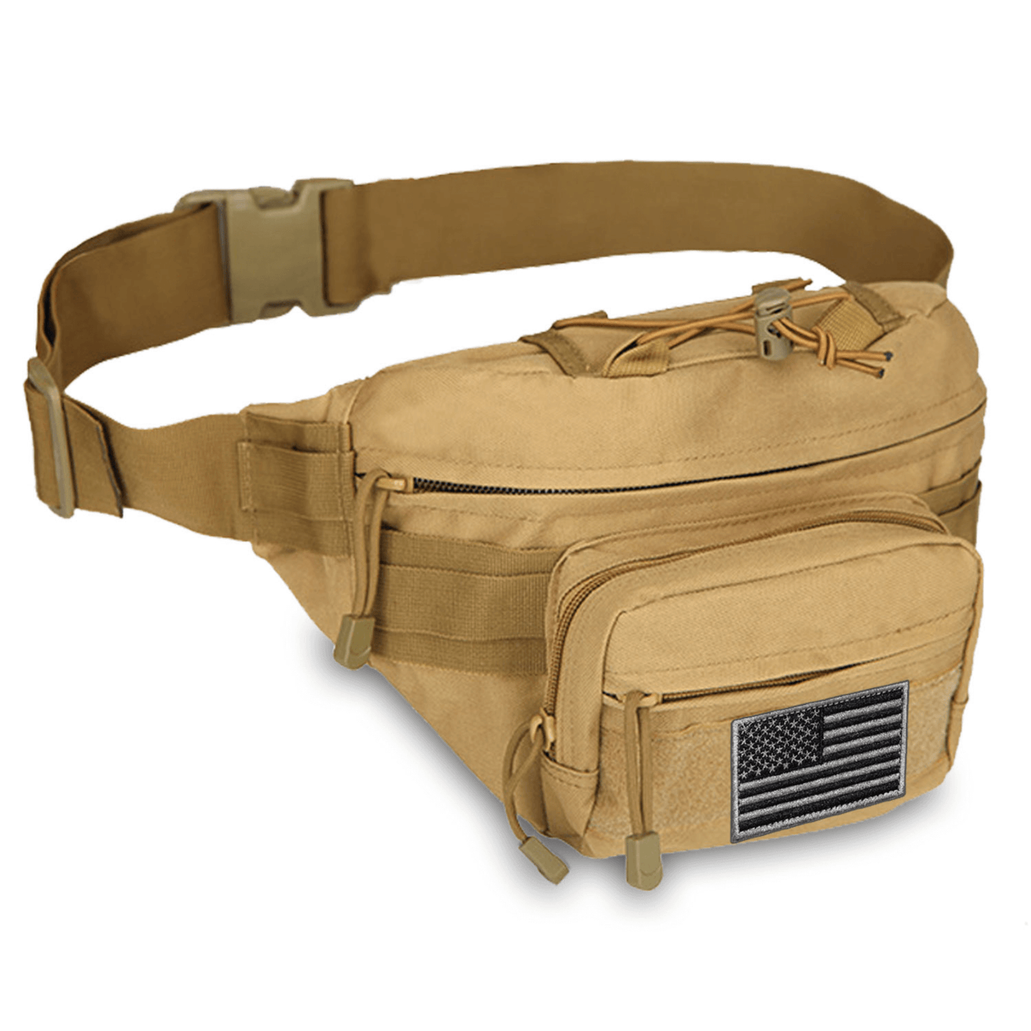 Bolsa de Cintura Táctica para Caza XGear con Parche de Bandera de EE. UU.