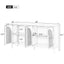 TREXM Large Storage Space Sideboard with Artificial Rattan Door and Metal Handles for Living Room and Entryway (Black) - Korvel