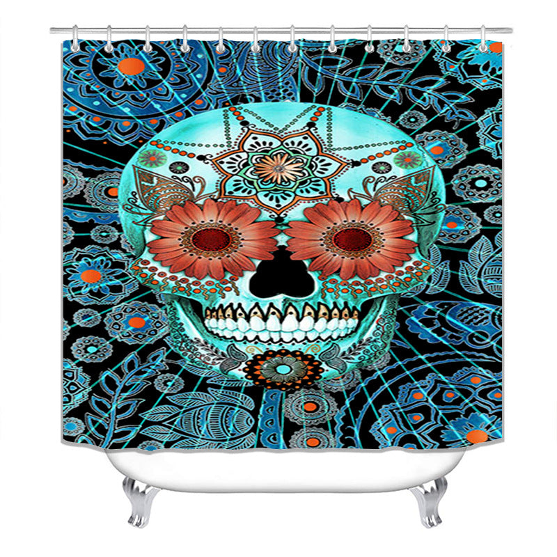 Thickened Waterproof Halloween Shower Curtain