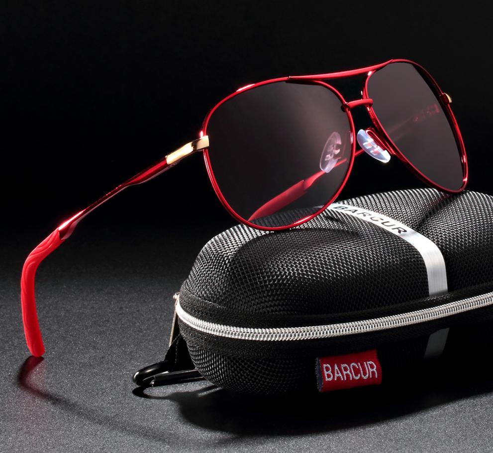 Lunettes de soleil polarisées de luxe dégradées pour hommes et femmes