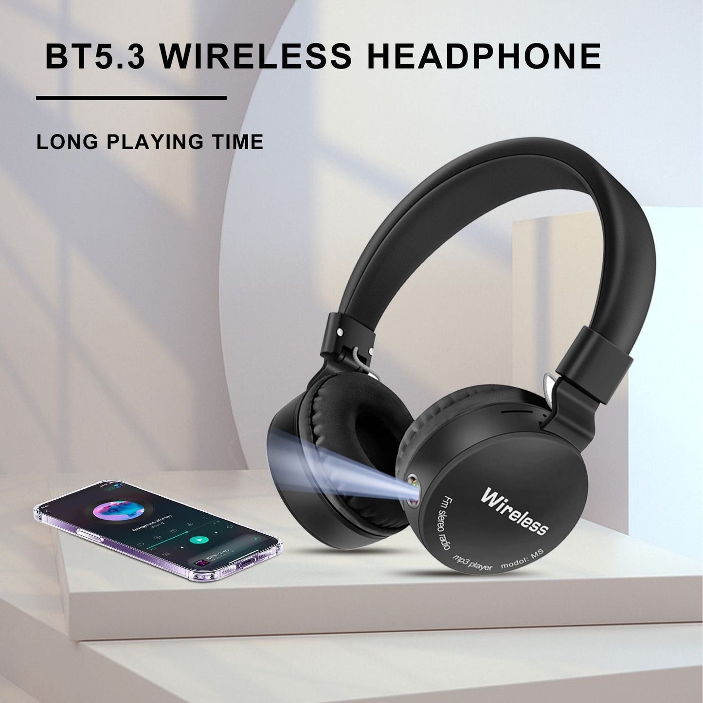 AKZ-B67 Bluetooth Headset with Flashlight and FM Radio