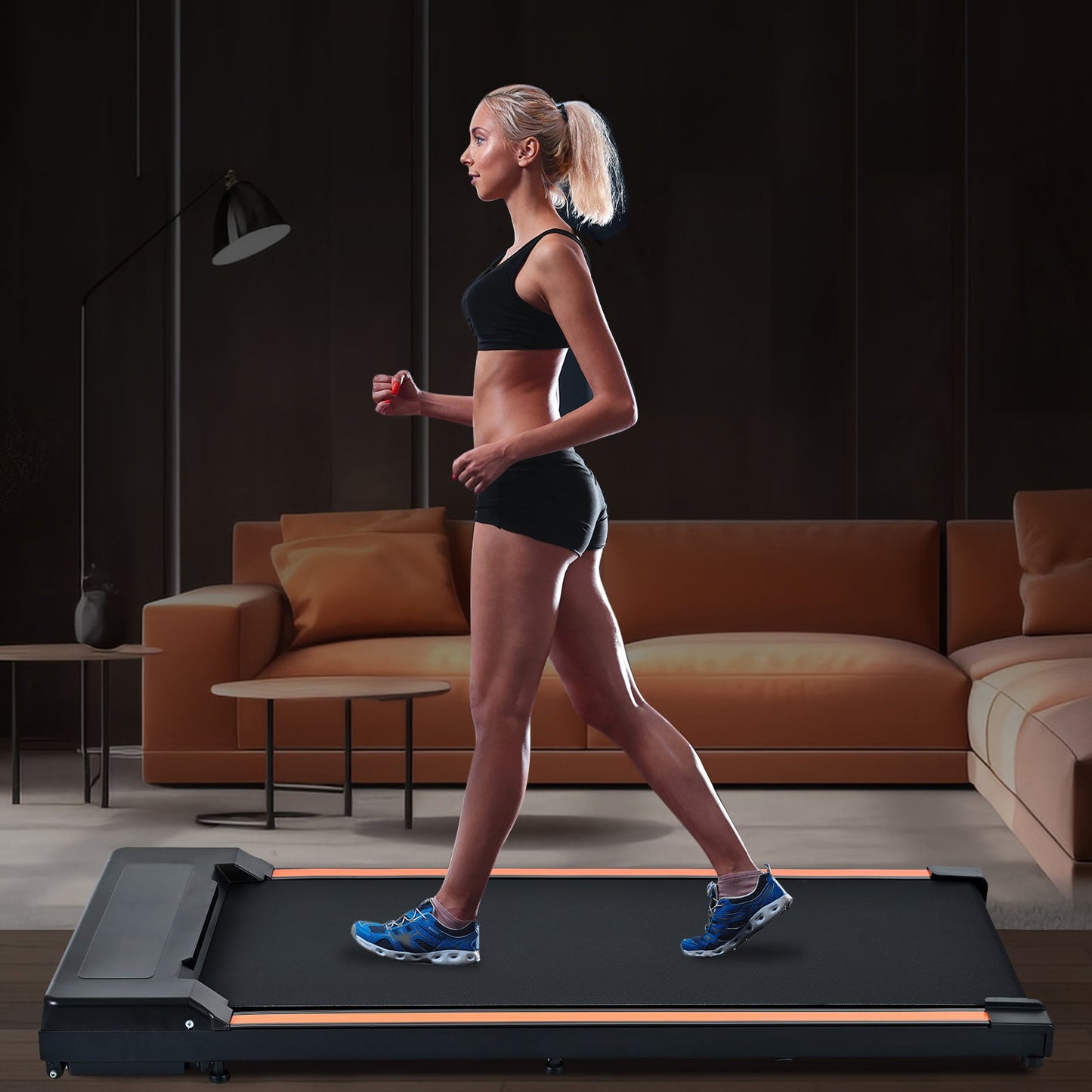Tapis de course de bureau portable avec une capacité de 300 lb
