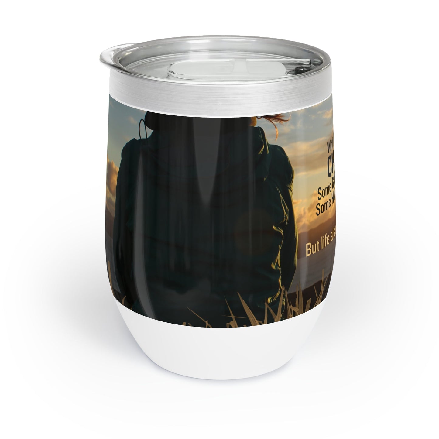 Charming Cat-Themed Wine Tumbler for Wine Lovers - Korvel