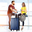 Hardshell Luggage Sets 3 Pcs Spinner Suitcase with TSA Lock Lightweight 20''24''28'' Blue + ABS - Korvel