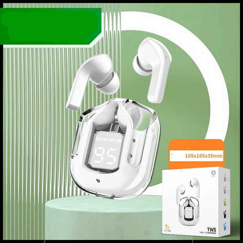 Mini Transparent Wireless Bluetooth Headset with Digital Display