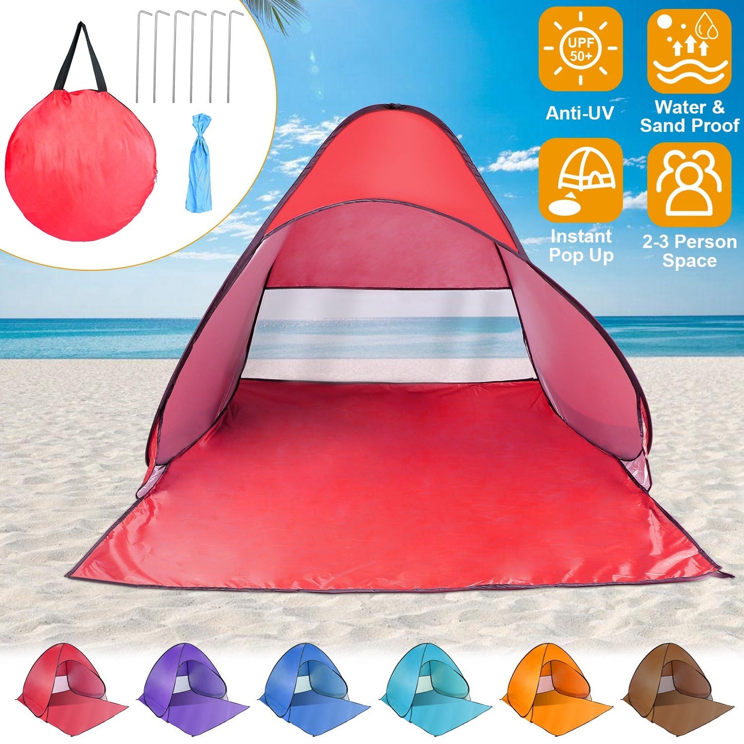 Tienda de Playa Gbruno Pop Up - Protección UV y Toldos Impermeables