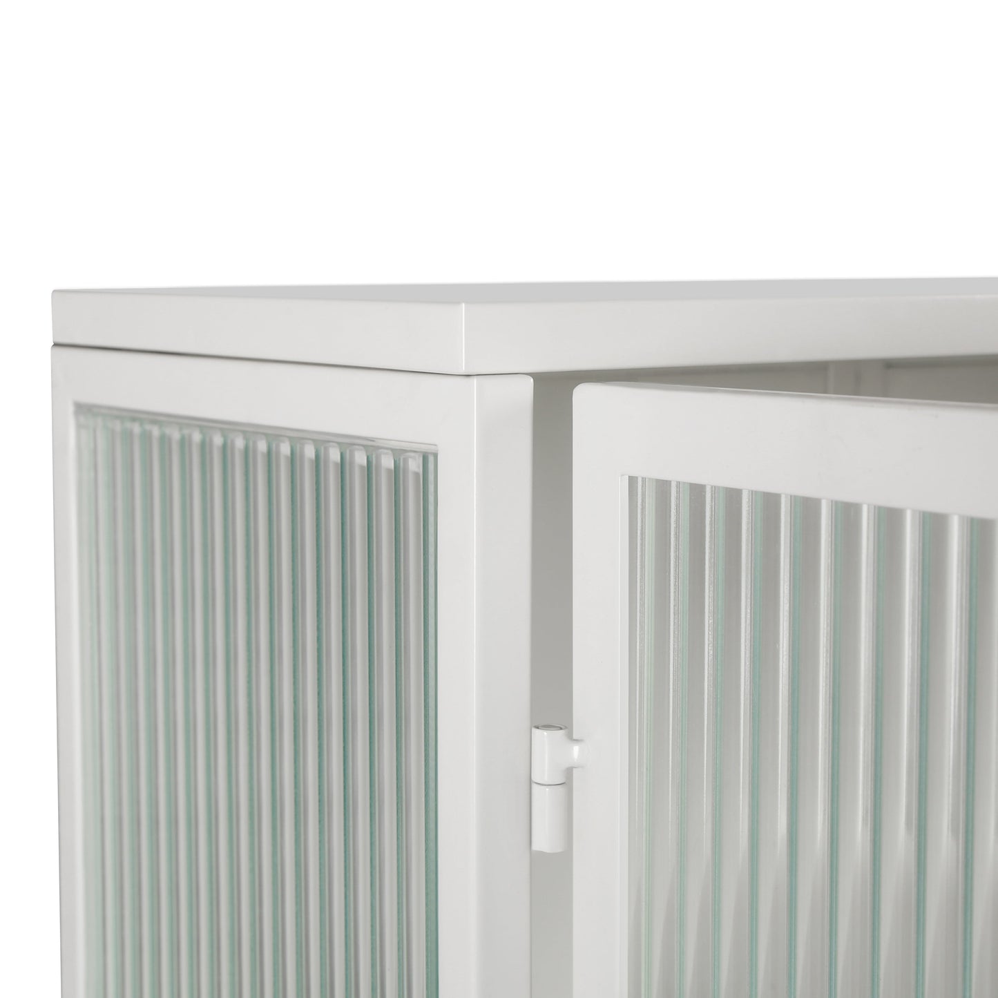 Modern Two-Door Wall Cabinet with Glass Doors