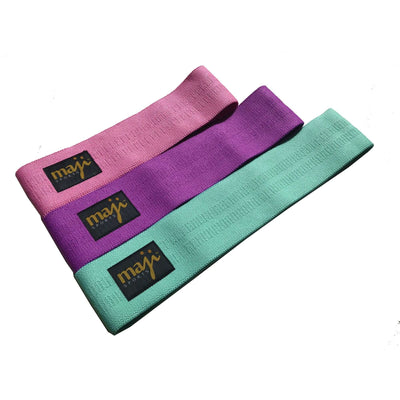 Pack of Three Multi-Color Booty Bands - 3 Sizes & Weights