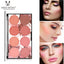 Miss Rose Eight Color Blush Palette Matte Long Lasting Sun Red Natural Skin Tone Nude Makeup Portable Blush Rouge Palette - Korvel