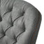 Modern grey fabric club chair and Ottoman set, stylish cushioned armchair, paired with Ottoman style - Korvel