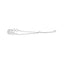 Pulsera Bolo de Enlace en Corazón de Diamante de Plata Esterlina .925