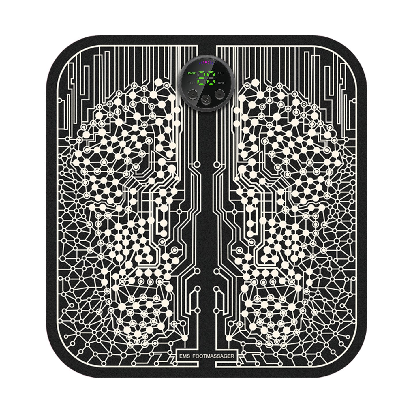 The Latest Remote Control With Patch Ems Tens Smart Shiatsu Foot Massager Muscle Stimulator Vibration Massage Pad - Korvel