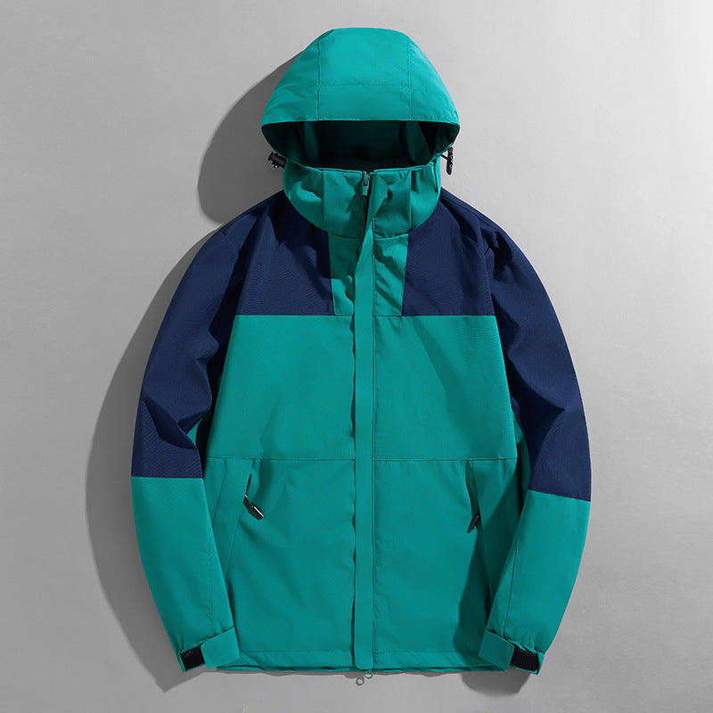 Veste Shell Trois-en-Un Haute Imperméable pour Hommes