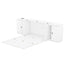 Lit Murphy Queen Size avec étagères et ports USB - Blanc