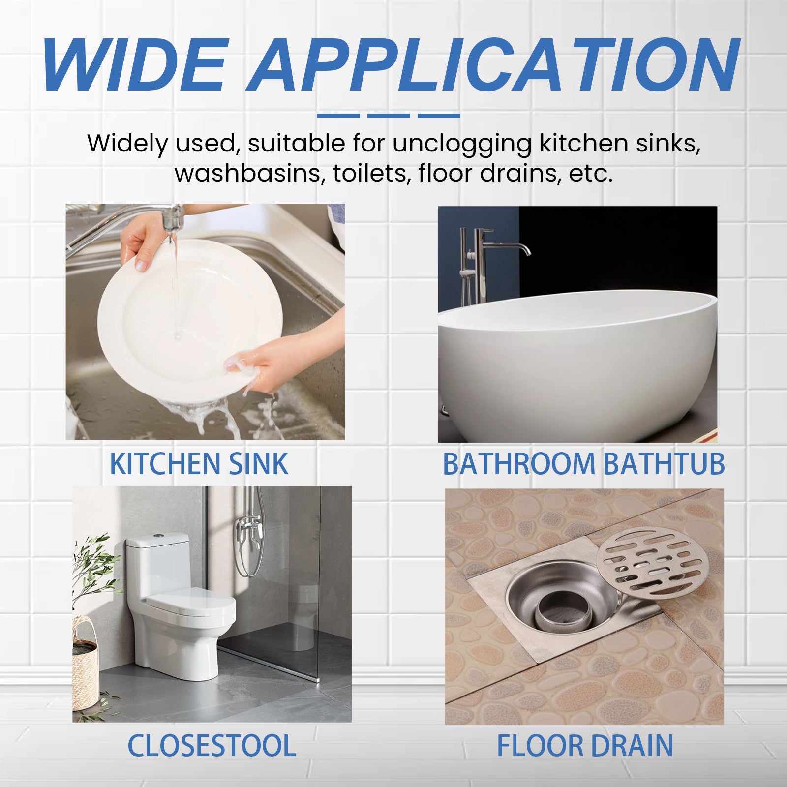 Pipe Remover, Kitchen Bathroom Drain Block Cleaning Stain Deodorant Remover - Korvel