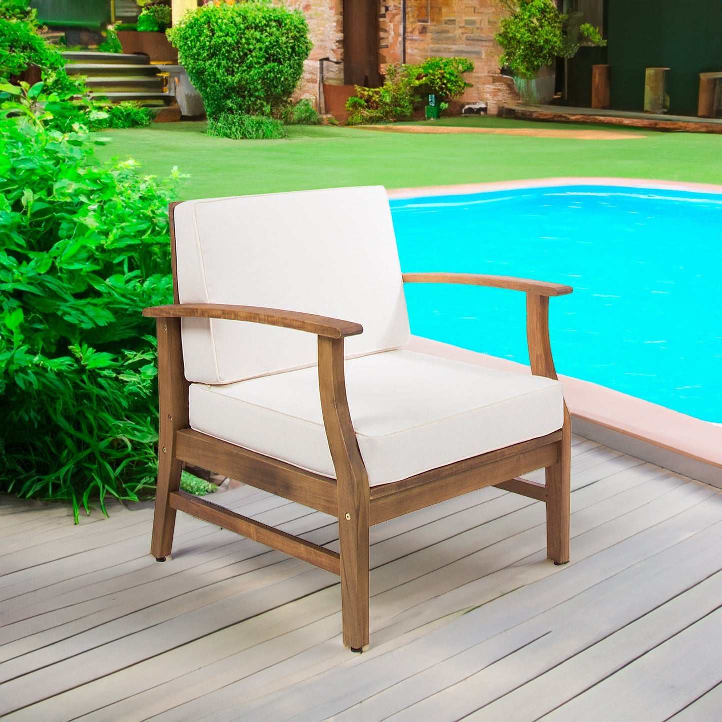 Perla Club Chair - Elegant Outdoor Seating