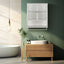 Modern Two-Door Wall Cabinet with Glass Doors