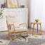 Chaise Berçante Rembourrée Classique avec Coussin Lombaire