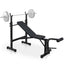 Olympic Weight Bench Bench Press Set with Squat Rack and Bench for Home Gym Full-Body Workout - Korvel