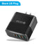 4-in-1 2USB+2PD mobile charger, tablet plug, super fast charging multi port plug - Korvel