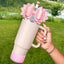 Cup Boot for Stanley 40/30 oz: Straw Cover, Bow Topper, Diamond Caps, Bottom Protector, 3 PCS Set. - Korvel