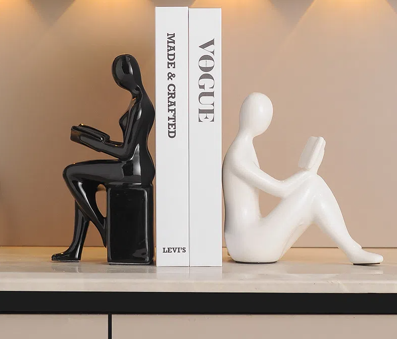 Modern bookends character ornaments home decor living room TV decorations - Korvel