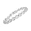 .925 Sterling Silver Diamond Nested Circle Bracelet - 7" Fashion Link
