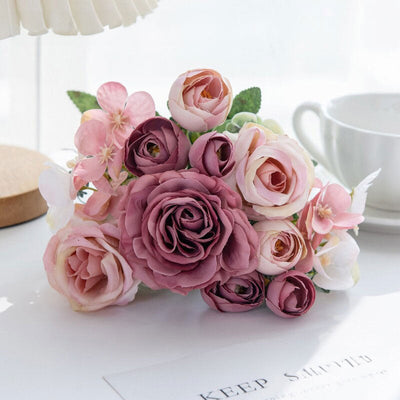 High-quality silk roses: for home, bedroom, weddings (wreaths, arch decor), outdoor yards, DIY gifts. - Korvel