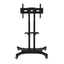 FANCO Universal Rotating TV Stand, suitable for 32-80 inch TVs, with adjustable tilt height and maximum VESA 600x400mm (black) - Korvel