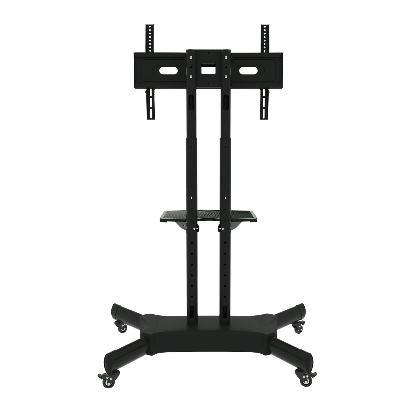 FANCO Universal Rotating TV Stand, suitable for 32-80 inch TVs, with adjustable tilt height and maximum VESA 600x400mm (black) - Korvel