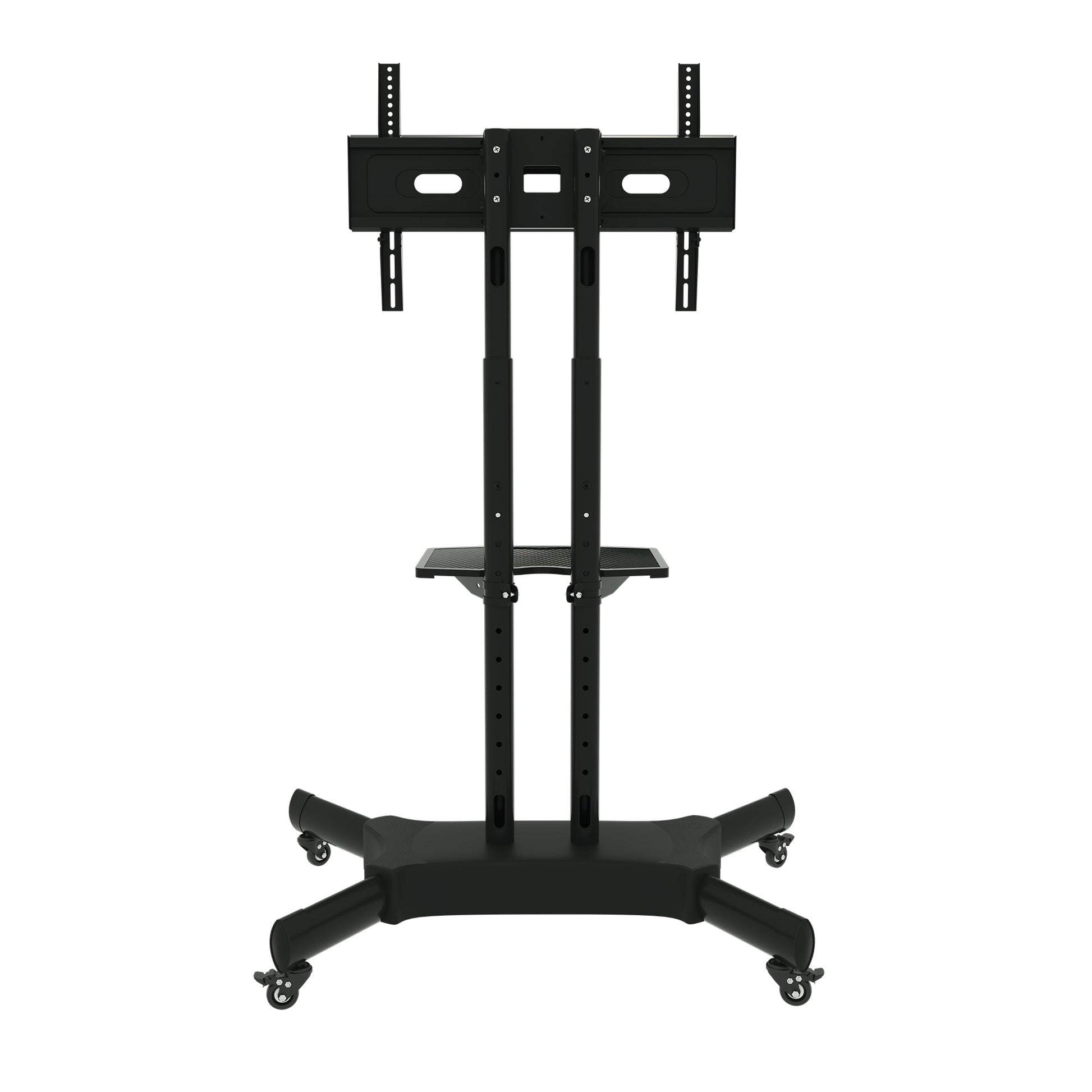FANCO Universal Rotating TV Stand, suitable for 32-80 inch TVs, with adjustable tilt height and maximum VESA 600x400mm (black) - Korvel