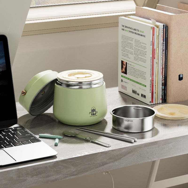Premium Stainless Steel Insulated Lunch Box with Cutlery