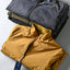 Men's Windproof Waterproof Velvet Jacket with Stand-up Collar