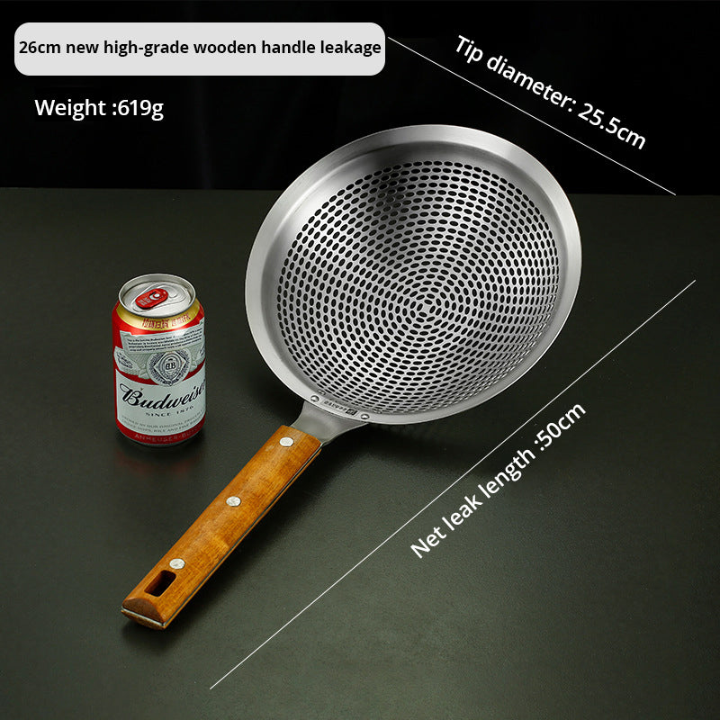 Large Stainless Steel Oil Strainer, Commercial Oil Strainer, Lo Mein Strainer, Oil Leak Strainer, Household Lo Mein Strainer - Korvel
