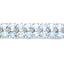 Bracelet en argent sterling avec topaze bleue de 17,22 carats et diamants