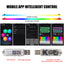 Bande lumineuse intérieure de voiture RGB LED 10-en-1 avec télécommande