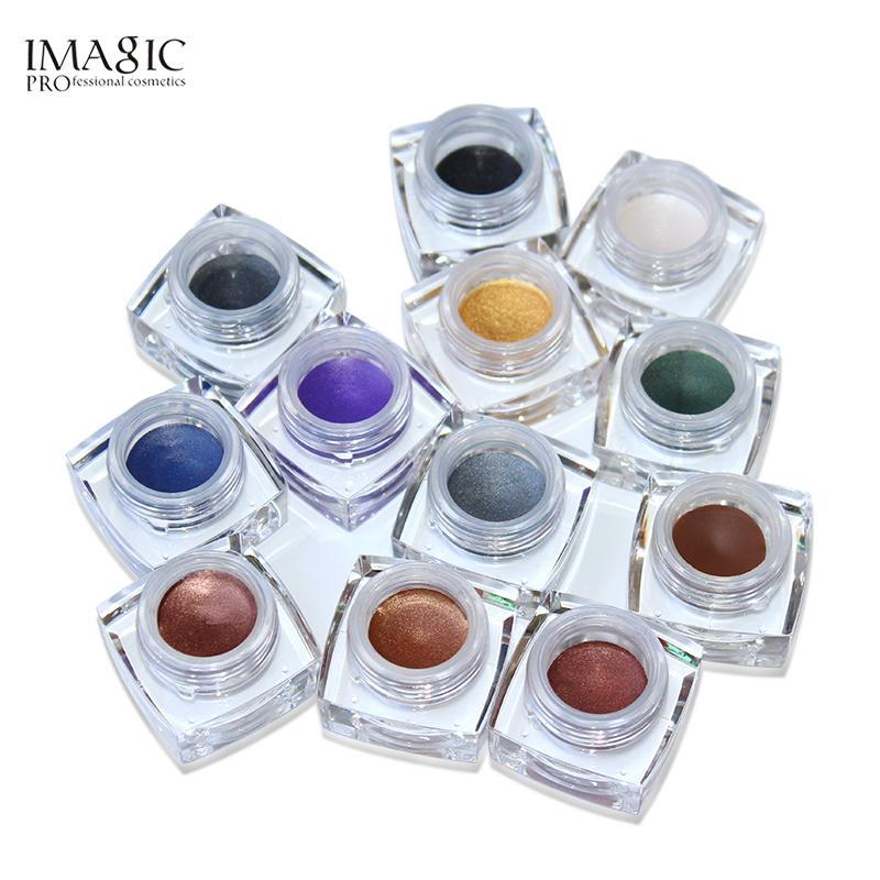 IMAGIC Gel Eyeshadow Cream Waterproof Long Lasting Shimmer Glow 12 Colors - Korvel