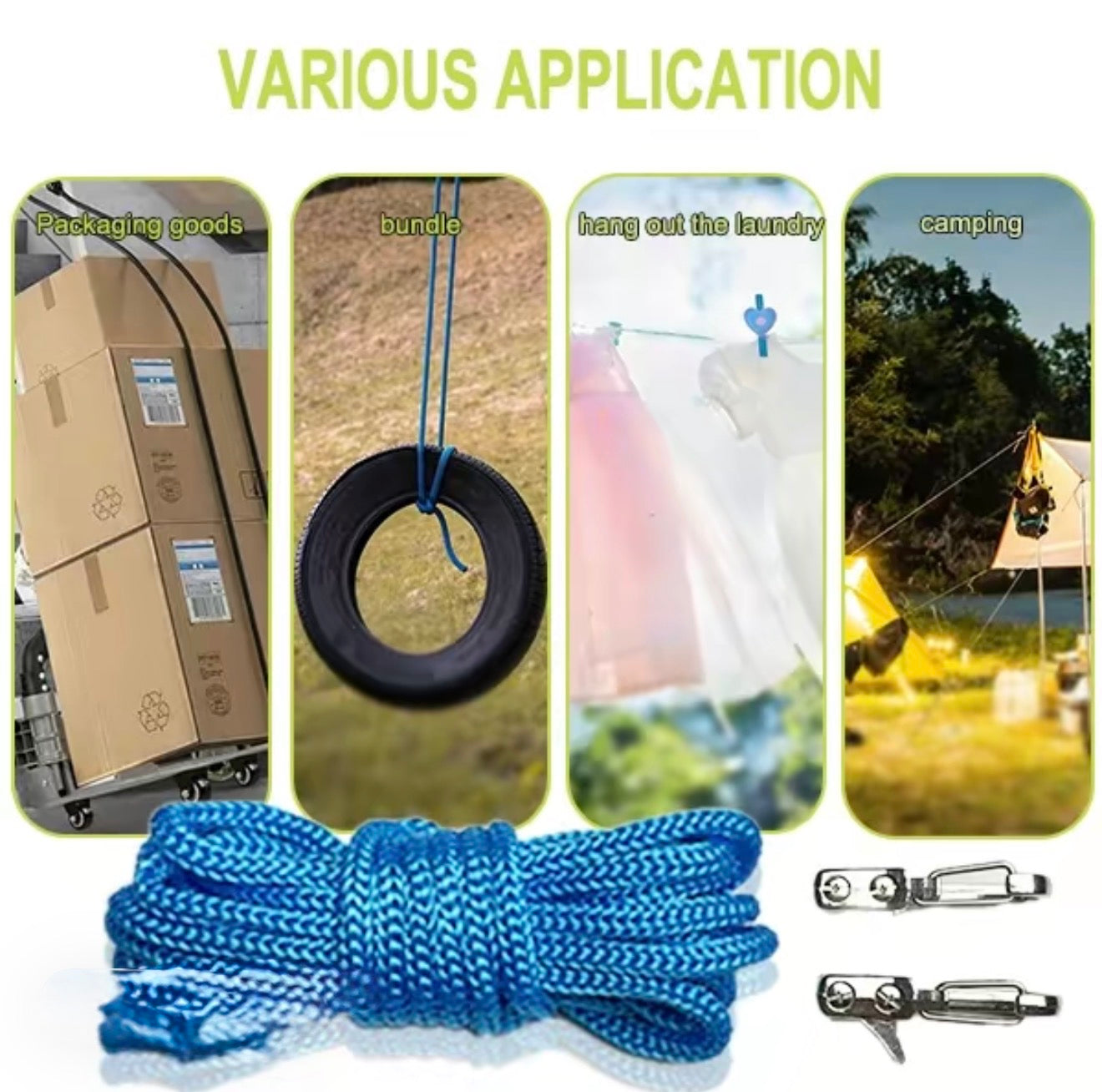 GripLock Rope Roller with 10-Foot Braided Rope