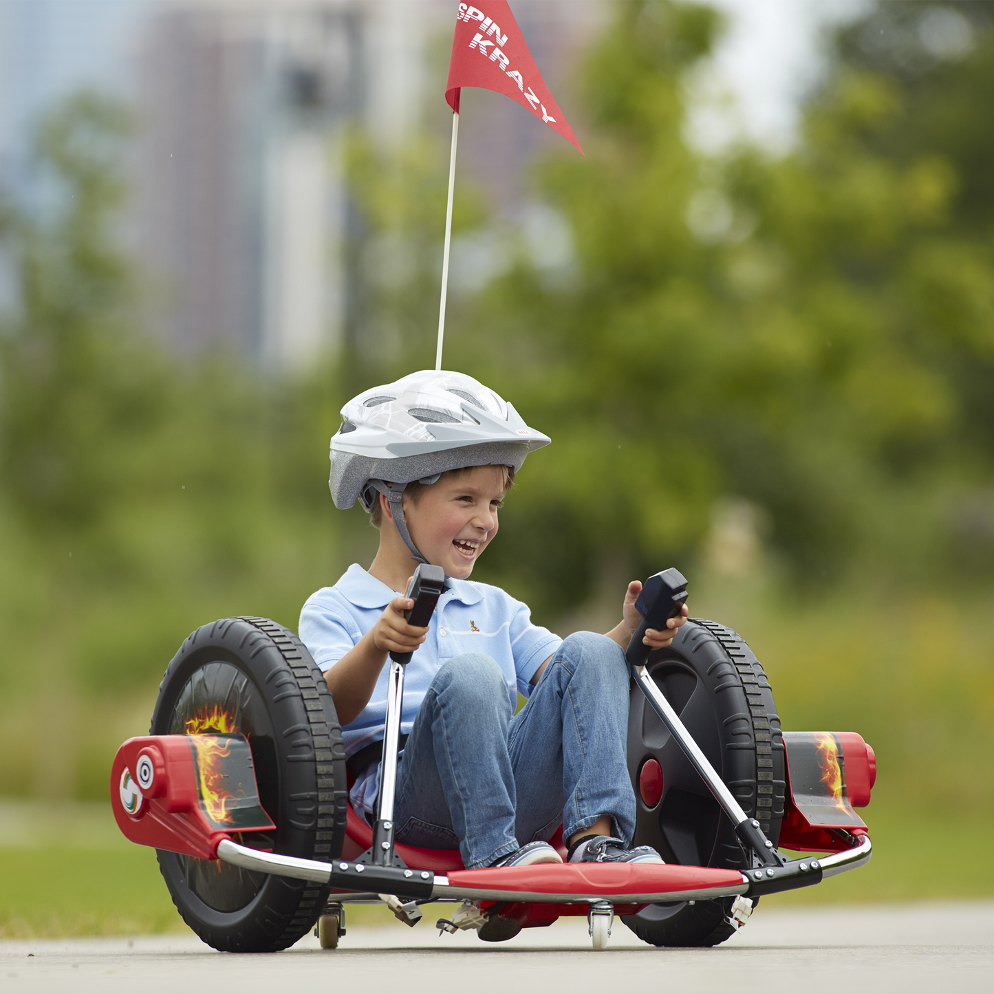 12V Kids Ride On Electric Toy with Dual Handle Control