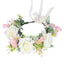 Couronne de Fleurs en Soie Fait Main Accessoire Capillaire