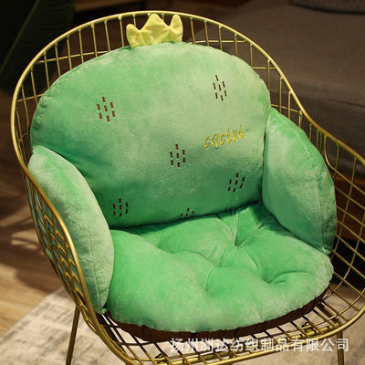 Cartoon Animal Integrated Chair Cushion for Office and Study