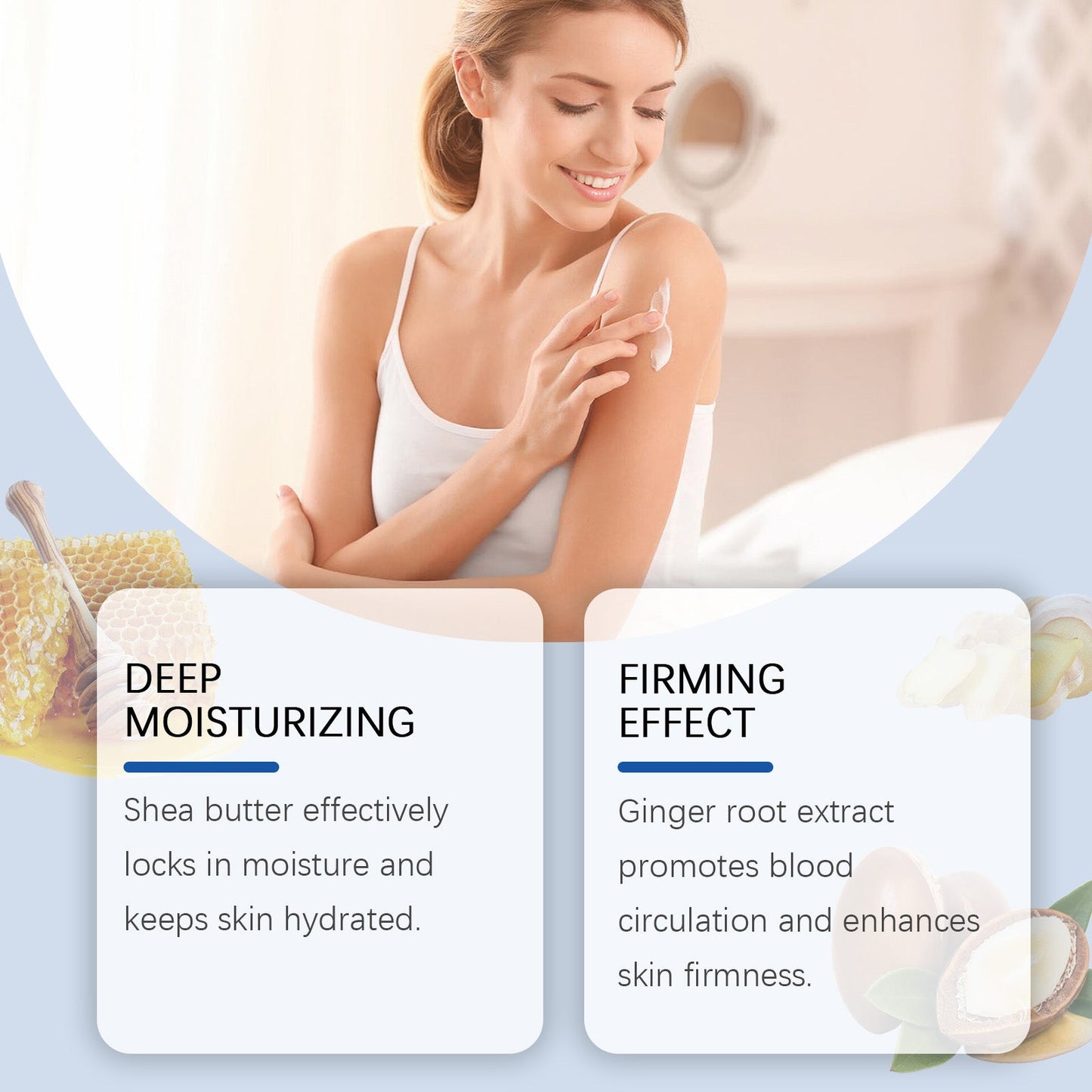 Body Cream Daily Massage Treatment Nourishes And Moisturizes Refreshing, Non-Sticky And Improves Skin Body Cream - Korvel