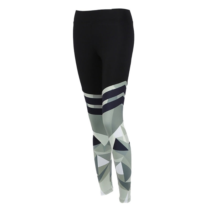 Leggings de Fitness à Rayures Camouflage Harajuku pour Femmes