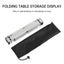 Black Lightweight Portable Folding Ultralight Roll Up Mini Aluminum Picnic Camping Table Foldable For Outdoor Hiking - Korvel