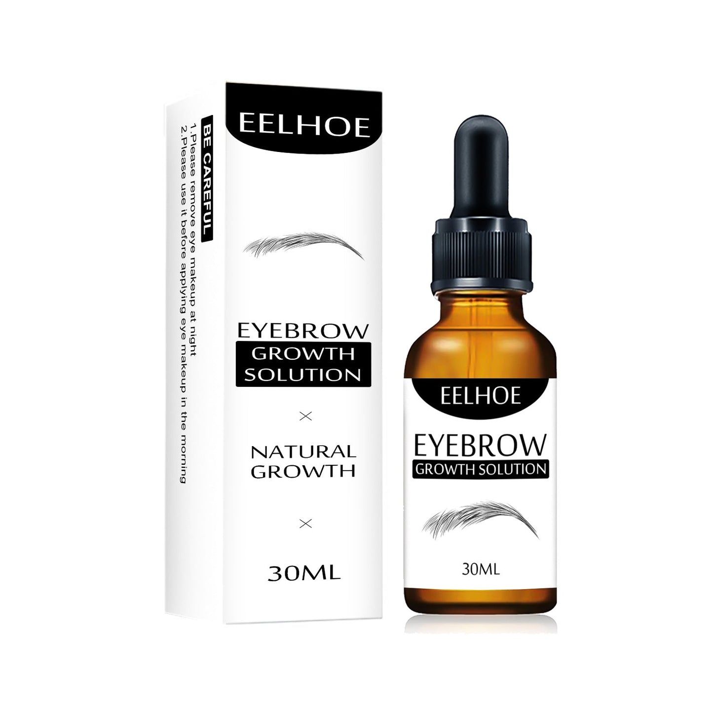 Eyebrow Liquid Eyebrow Black Thick Natural Essence Gentle Moisturizing Care Liquid Thick Eyebrow Nourishing Repair - Korvel
