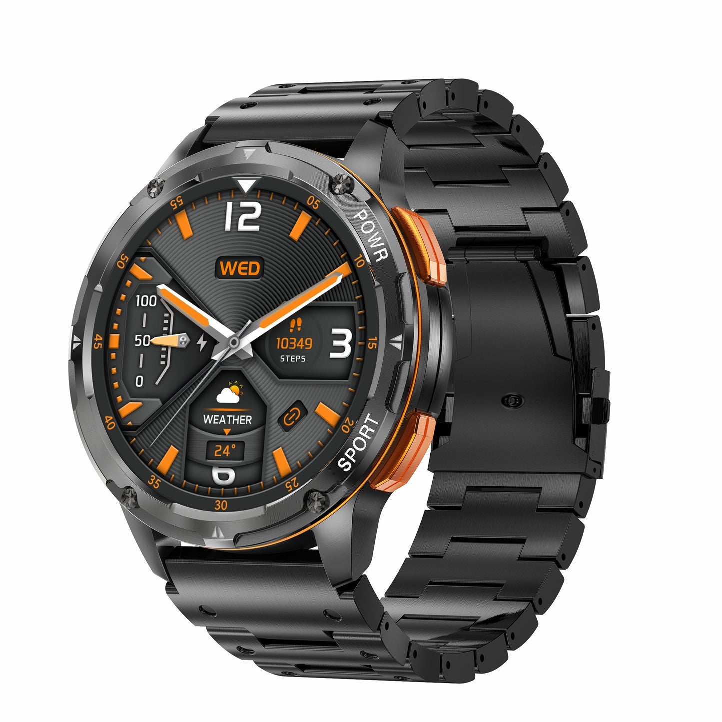 AK59 smart watch HD AMLOED screen heart rate blood pressure blood oxygen health monitoring Bluetooth call - Korvel