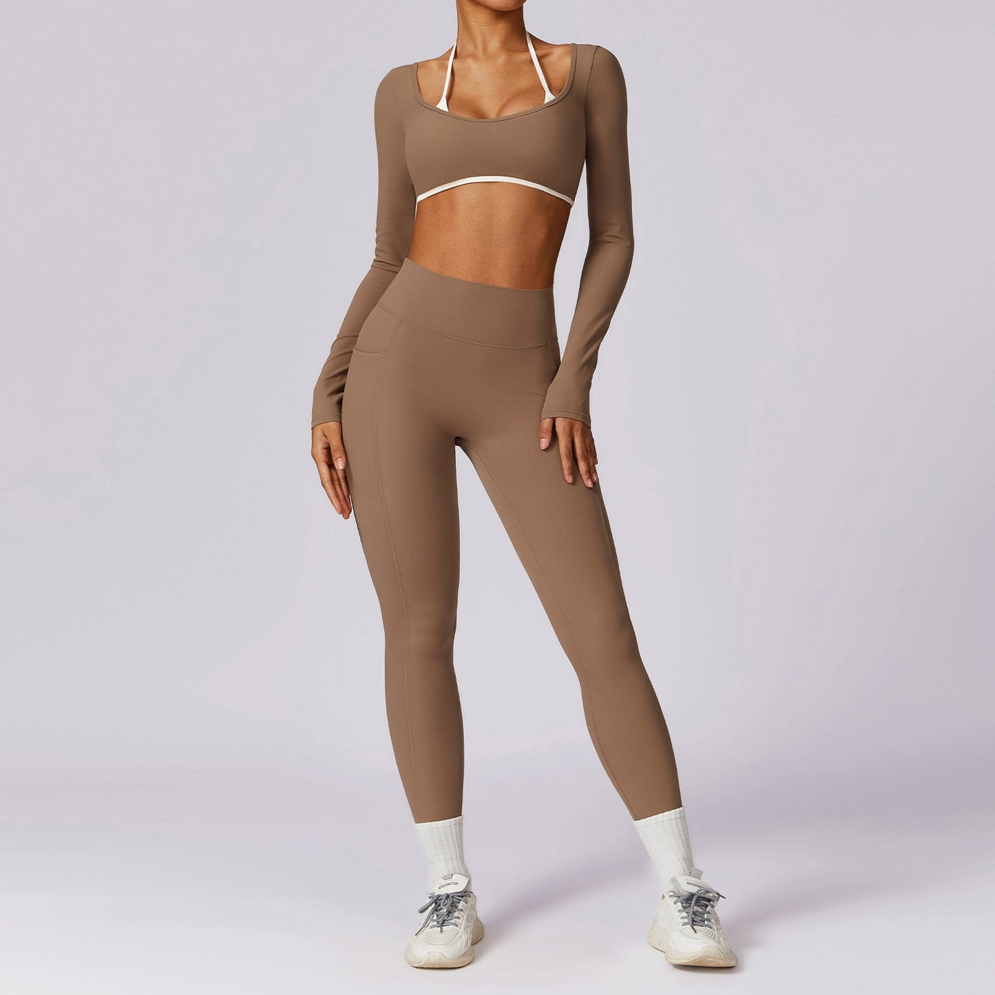 Ensemble de Yoga à Dos Coloré pour Femmes