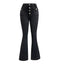 Women's Patchwork Slim Fit Flared Jeans