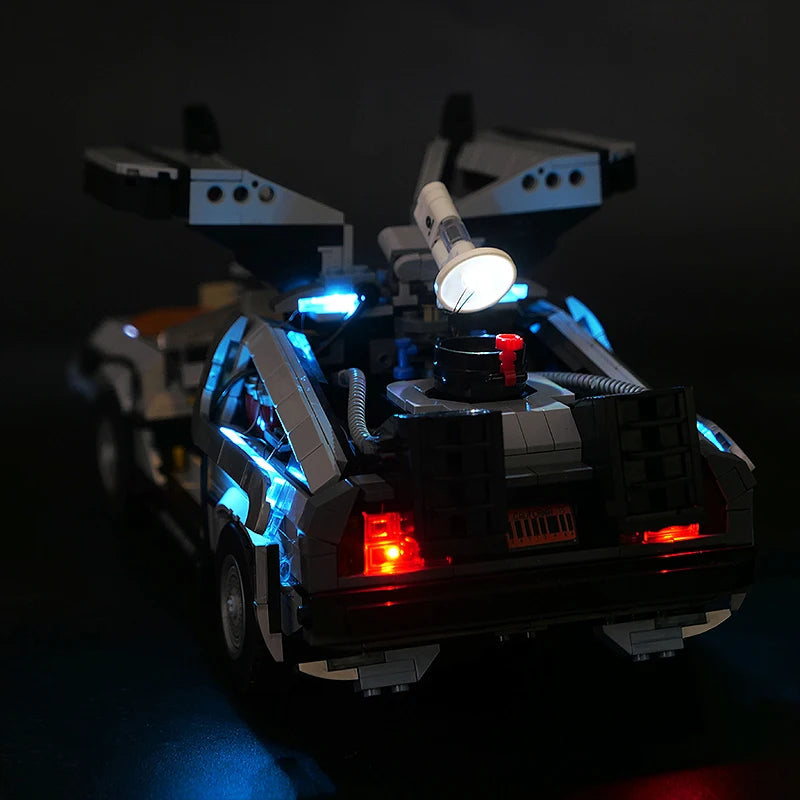Kit d'éclairage LED pour LEGO 10300 Retour vers le futur DeLorean