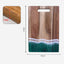 Wood Cutting Board Resin Blue green Wave Pattern - Korvel